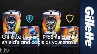 Gillette fusion ProShield chill shield and cools as you shave [upl. by Ninazan]