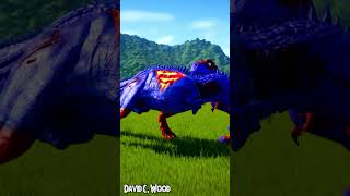 Epic Dinosaur Battle Captain Indominus Rex vs Superman Giganotosaurus jurassicworldevolution [upl. by Pettifer]