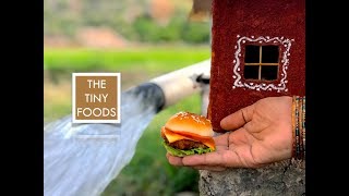 Chicken Burger  McDonald Style  E39  The Tiny Foods [upl. by Anilef]