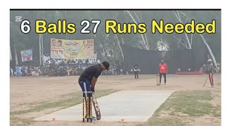 Last thrilling over 6 balls 27 Runs needed what a match [upl. by Eitsirc576]