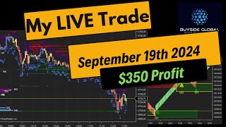 Liquidity amp Order Flow Trading  September 19th  350 Profit [upl. by Quirita]