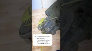 How to Replace Ryobi 40 Weed Eater Head [upl. by Cestar]