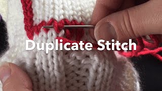 How to Make the Duplicate Stitch [upl. by Eittel]