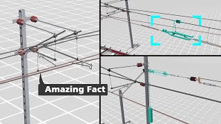 Amazing facts behind railway electrification system  catenary system [upl. by Aisiram]