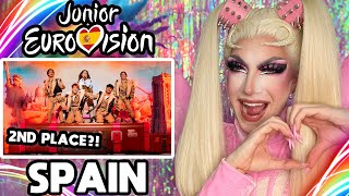 🇪🇸 Sandra Valero  Loviu  Spain LIVE  American Reacts to Junior Eurovision 2023 [upl. by Ad730]