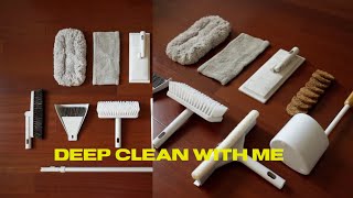 deep CLEAN WITH ME  sustainable cleaning tools amp products  life reset [upl. by Anoyi]