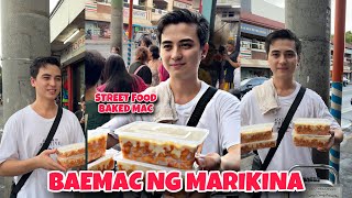 TRENDING NA STREET FOOD BAKED MAC NAPAKA GWAPONG TINDERO NA TISOY SA MARIKINA  STREET FOOD [upl. by Alvan]