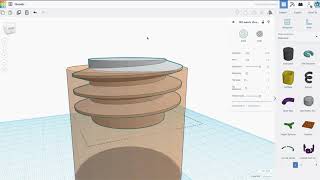 How to create threads and screws in Tinkercad [upl. by Lonier]