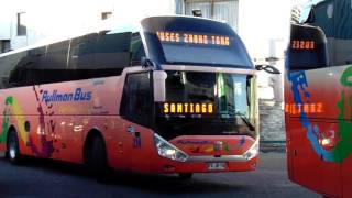 Buses en el rodoviario de viña de mar 10012017 [upl. by Gibbeon]