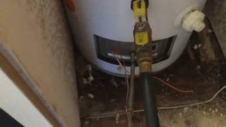 How To Drain Water Heater Before Removing [upl. by Hamal]