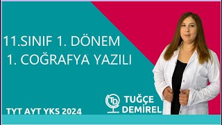 11 Sınıf Coğrafya 1Dönem 1Yazılı 20242025 [upl. by Ahgiela]