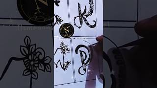 P✨😍 alphabet tattoo mehndi design  P letter mehndi design shorts youtubeshorts [upl. by Akinert751]