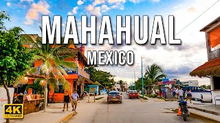 Mahahual Drive 4K  Quintana Roo  Mexico [upl. by Idrahs401]