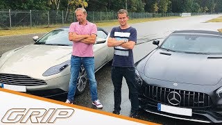 LuxusRoadster im Duell  DB11 Volante vs AMG GT C  GRIP [upl. by Naawaj]