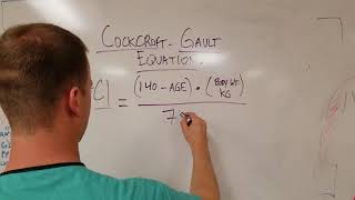 The CockcroftGault Equation How to Estimate Creatinine Clearance [upl. by Mendes]