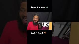 LEON SCHUSTER CASKET PRANK 😂⚰️ leonschuster casketprank southafrica youtubeshorts comedy [upl. by Ertsevlis180]