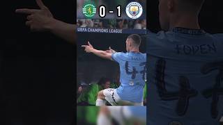 Sporting Vs Manchester city shorts football [upl. by Casmey]