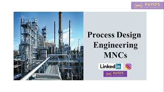 Process Design Engineering MNCs  Process Engineering Companies  Process Engineer Job Opportunities [upl. by Howey]