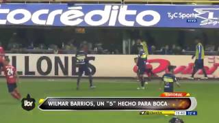 El partido de Wilmar Barrios ante Independiente [upl. by Alfonzo495]