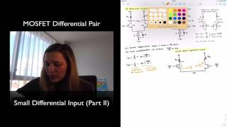 MOSFET Diff Amp with Small Differential Input Part II [upl. by Normandy489]