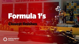 Grand Prix Greats – F1’s closest finishes [upl. by Avner]