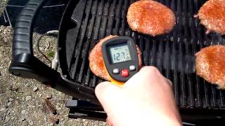 Infrared thermometer on burgers [upl. by Adrien227]