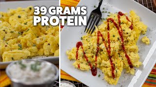 Healthy Scrambled Eggs with Cottage Cheese  Cheap amp Easy [upl. by Latsyrcal]