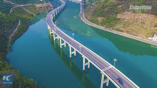 Breathtaking Watch Chinas most beautiful overwater highway [upl. by Cigam]