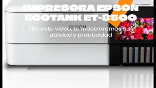 🔴🟢 Impresora Fotografica Multifuncion Epson EcoTank ET8500  WiFi  Impresión Doble Cara Automática [upl. by Gavette312]