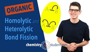 Homolytic and Heterolytic Bond Fission Alevel Chemistry [upl. by Enelym]