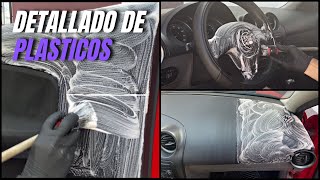 Como limpiar los plásticos del interior de tu auto  Tips para el detallado de tu auto 3 [upl. by Nicolina723]