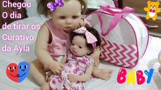 🧸TIRANDO OS CURATIVOS DA BEBÊ REBORN AYLA 🥰baby beberebornrealista [upl. by Ahar862]