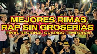 RESUMEN MEJORES RIMAS FINAL REGIONAL RAP SIN GROSERIAS GUARICO TEMP 2024 [upl. by Verine]