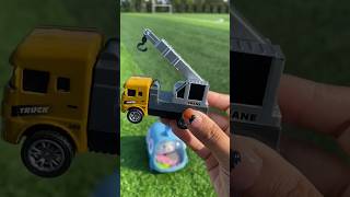 Mini Construction Vehicles Set  Crane Truck Service Truck Cement Mixer [upl. by Shriver]