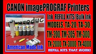 CANON imagePROGRAF Refill Kit For PFI 030 PFI 110 PFI 120 PFI 310 PFI 320 PFI 710 Cartridges [upl. by Ahsitak]