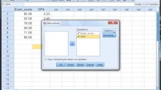 Calculating the Mean and Standard Deviation Using the Descriptives Procedure in SPSS [upl. by Rask]