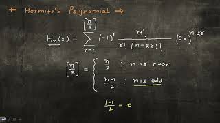 Hermites Polynomial  Sequence and Series  Hermite Differential equations [upl. by Dulcine]