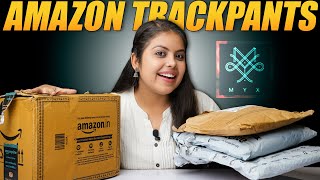 BEST BUDGET TRACK PANTSJOGGERS FOR WOMEN UNDER 300 on AMAZON  Trackpant Try On Haul Review 2022 [upl. by Birdt]