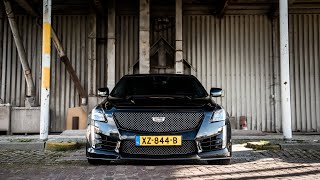 Cadillac CTSV V3 burnout [upl. by Anaerdna]