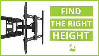 How to Find the Right Height to Mount Your TV  Kanto Solutions [upl. by Braswell]