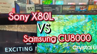 WIBU VS ARMY ‼️ SONY X80L VS SAMSUNG CU8000‼️ GANTENG MANA ❓ [upl. by Derfniw643]