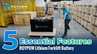 5 essential features of ROYPOW lithium forklift battery [upl. by Ainek]