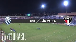 Gol  CSAAL 0 x 1 São Paulo  Copa do Brasil 2014  12032014 [upl. by Doubler]