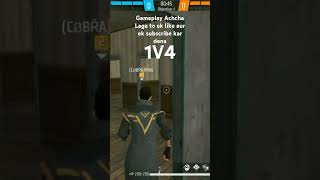 Gameplay Achcha Laga to ek like aur ek subscribe kar dena 1V4😓😓 [upl. by Tamsky519]