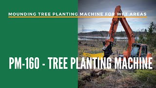 Risutec PM160 mounding tree planting machine [upl. by Aiveneg602]