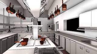 Commercial Kitchen Design  3D Animation [upl. by Emylee]