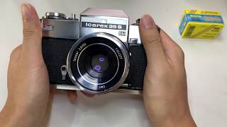 Zeiss Ikon Icarex 35S BM Film Camera with Carl Zeiss Tessar 50mm f28 Lens  Camera Demo [upl. by Schnabel]