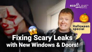 Halloween Special Fixing Scary Leaks with New Windows amp Doors  Ecoline Windows [upl. by Brainard]