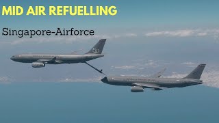 Aerial Refuelling  Singapore Airforce  Mid Air Refuelling [upl. by Stanwinn]