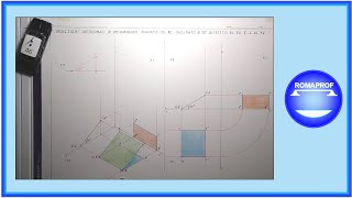PROIEZIONI ORTOGONALI QUADRATO SUL PO  INCLINATO DI 30°  E ORTOGONALE AL PV  633 [upl. by Ceil]